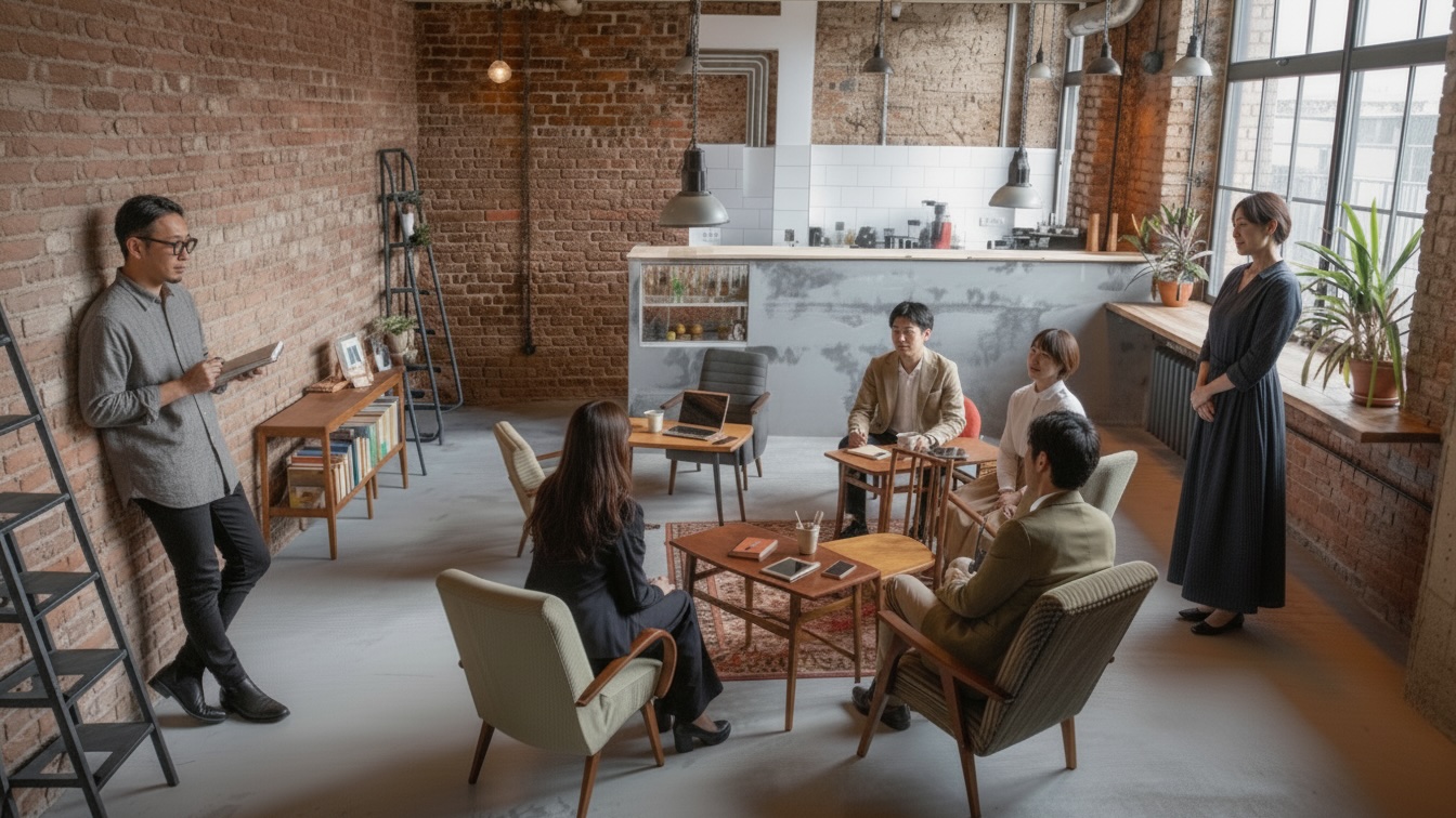 Calm lounge atmosphere